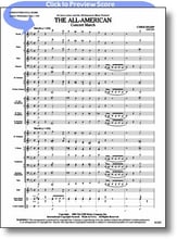 The All American Concert March Concert Band sheet music cover